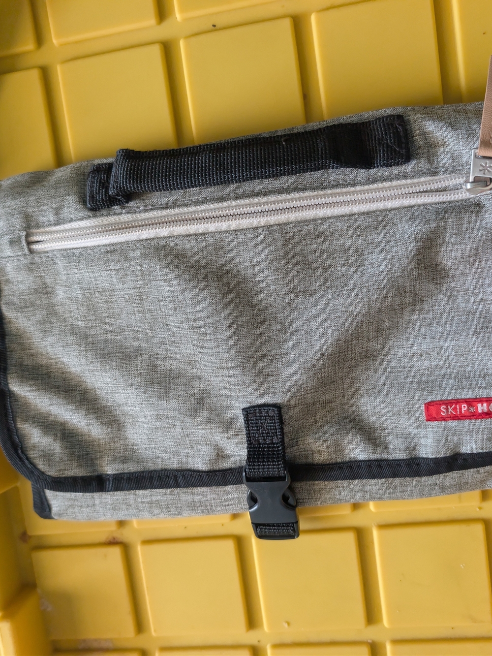 Gray Portable Diaper Changing Mat - Picture 3 of 5